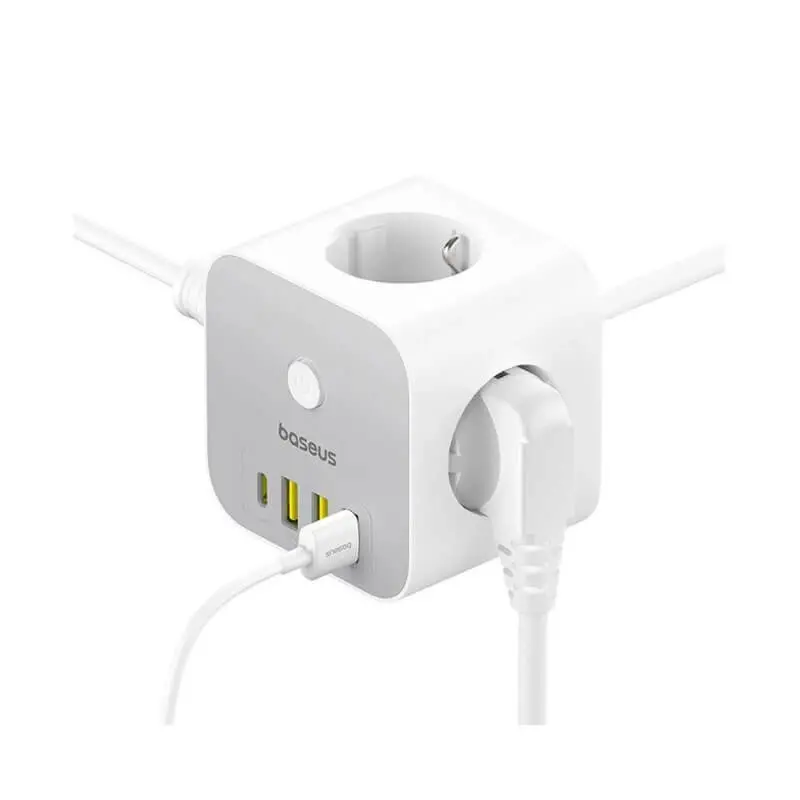 شارژر رومیزی‌باسئوس‌مدل PowerCombo Cube با توان 20 وات